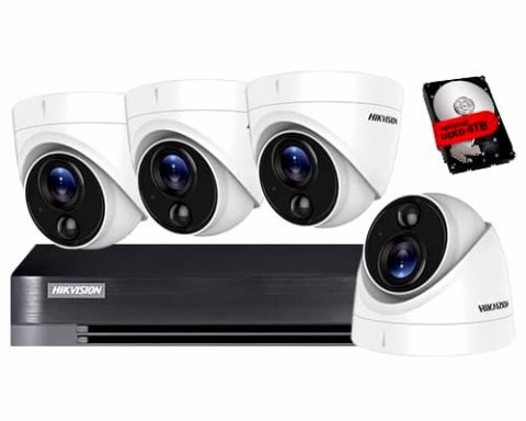 Hikvision 4 Camera Home CCTV Security System